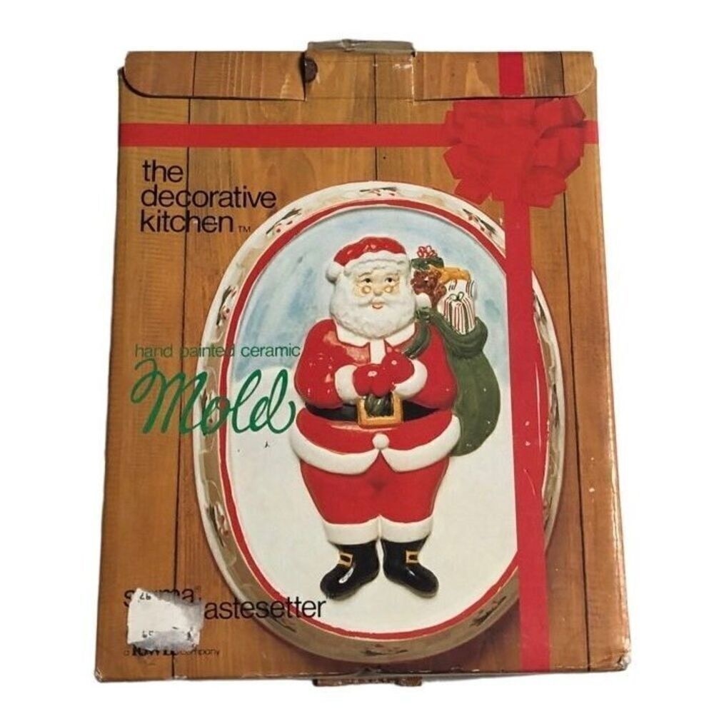 Vintage Santa Christmas SIGMA TASTE SETTER Ceramic Mold Box Made in Japan